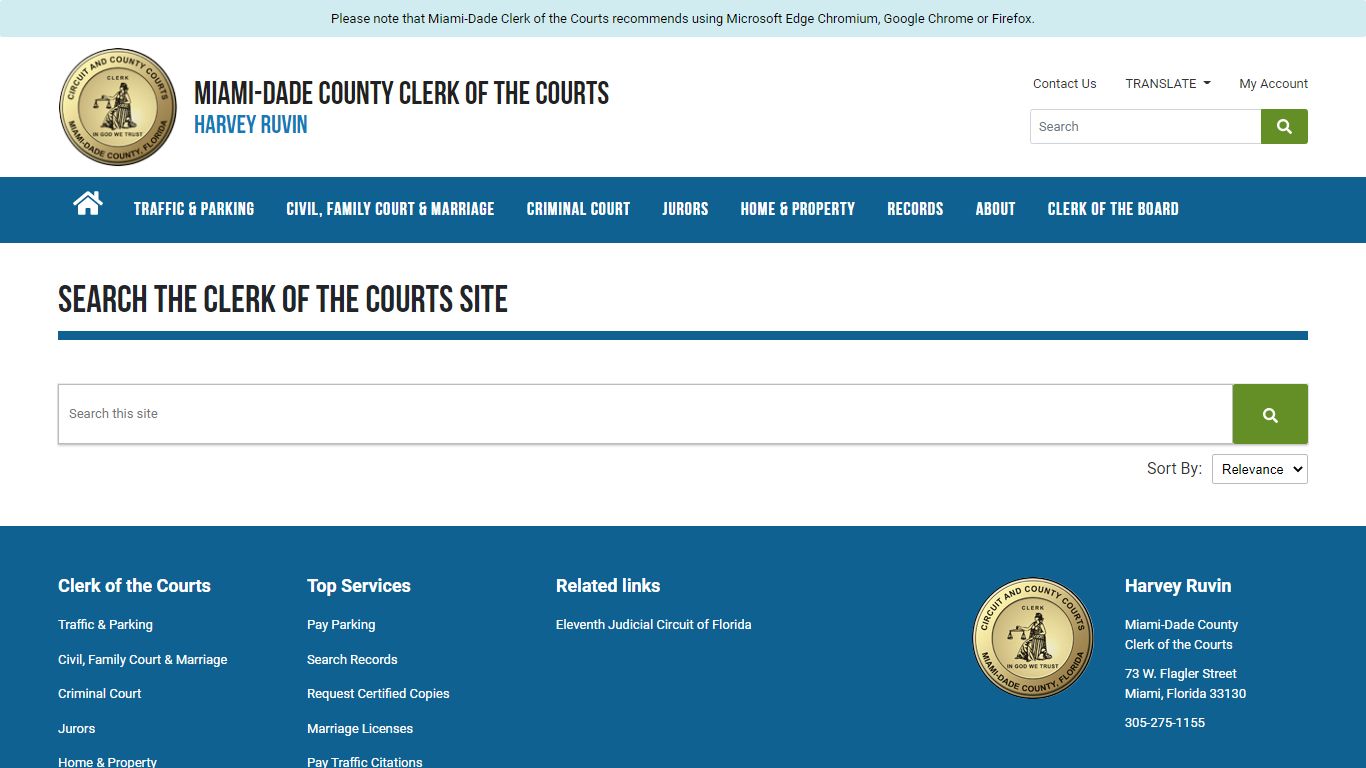 Search - Miami-Dade County